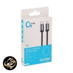 کابل پاور بانک USB-C به لایتنینگ اکسیژن مدل LX-22