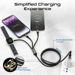 کابل تبدیل USB-C و لایتنینگ و پد شارژ اپل واچ پرومیت مدل Promate ICHARGE-TRIO